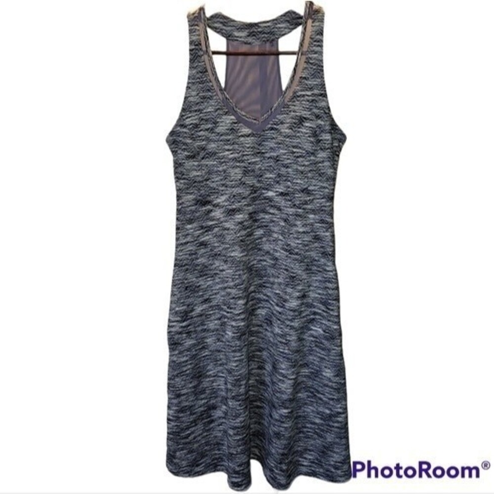 MPG Purple Gray Spring Break Exercise Fitness Travel Racerback Athletic Dress S